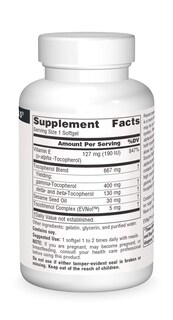 Foto 3 | Supplement Source Naturals Gamma E 400 60 Cápsulas Blandas - Venta Internacional.