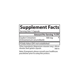 Foto 4 | Suplementos Carlson, Extracto De Canela De Ceilán, 500 Mg, 180 Cápsulas - Venta Internacional.