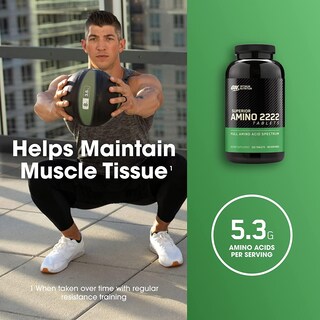 Foto 3 | Suplemento Optimum Nutrition Superior Amino 2222 Comprimidos De 320 Unidades - Venta Internacional.