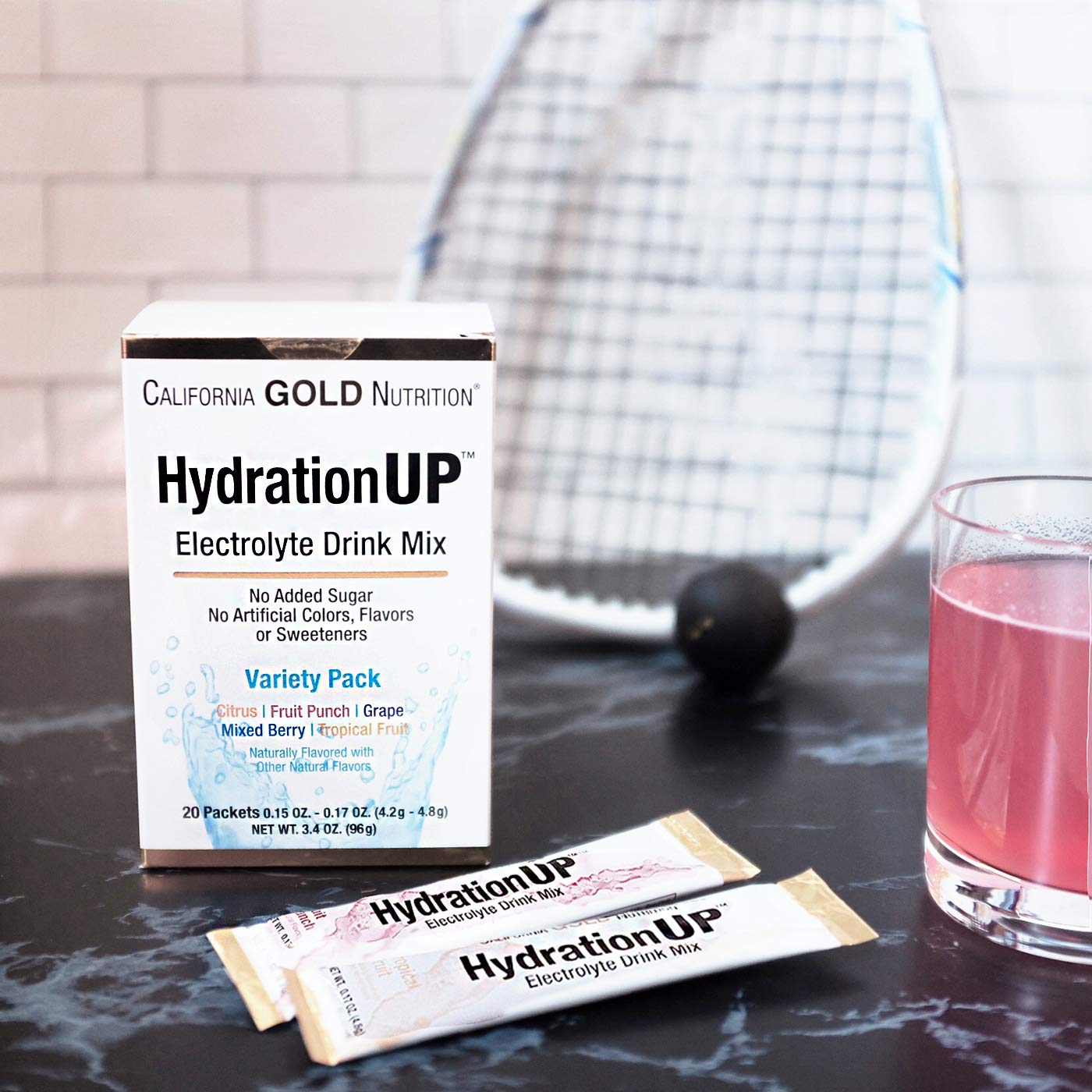 Foto 6 pulgar | Mezcla De Bebidas Electrolíticas California Gold Nutrition Hydrationup - Venta Internacional.