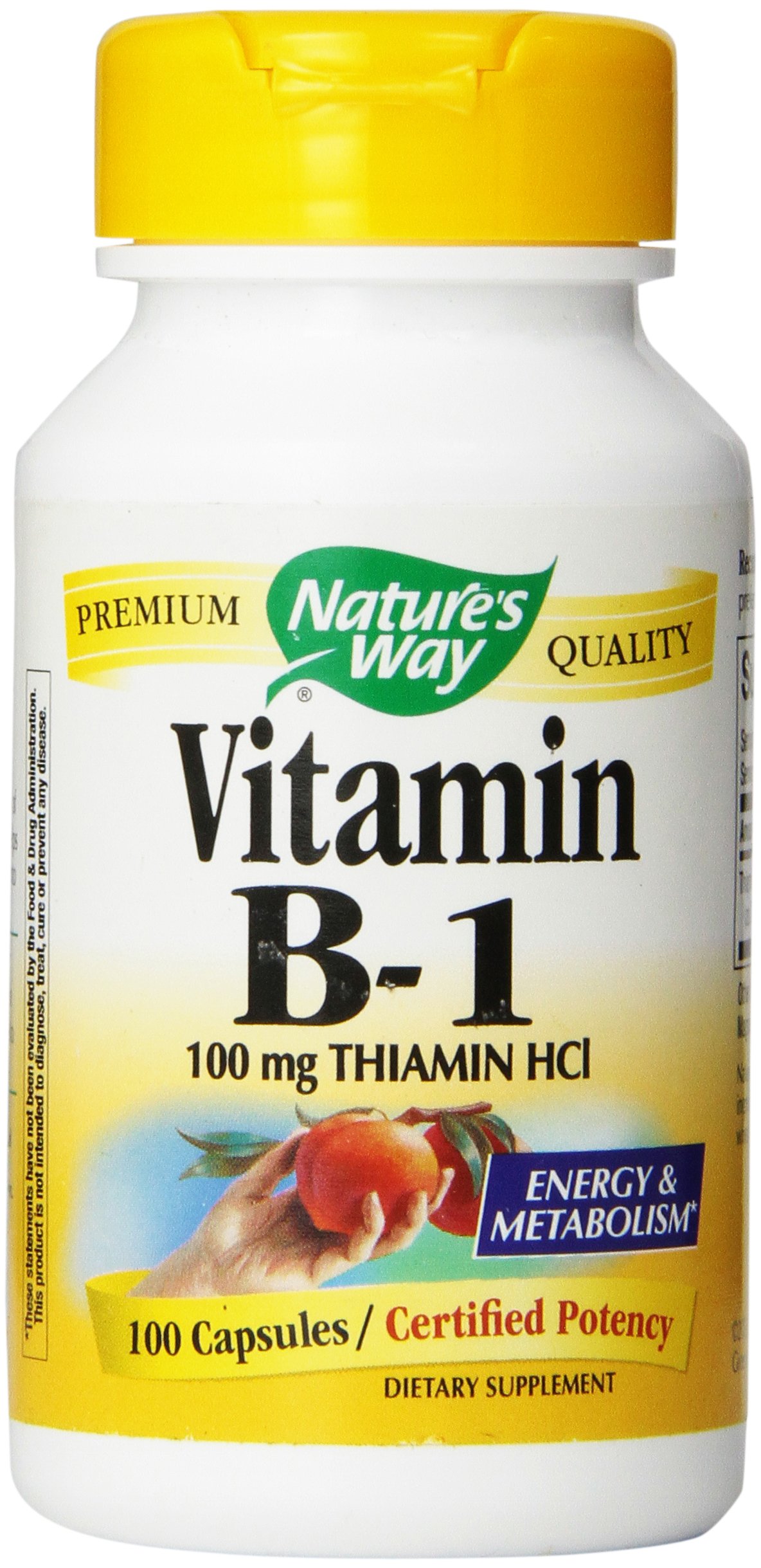 Foto 2 pulgar | Suplemento Nature's Way B-1 100 Mg 100 Cápsulas - Venta Internacional.