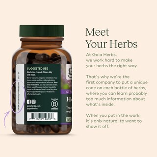 Foto 5 | Suplemento Gaia Herbs Holy Basil Leaf 120 Cápsulas Veganas - Venta Internacional.