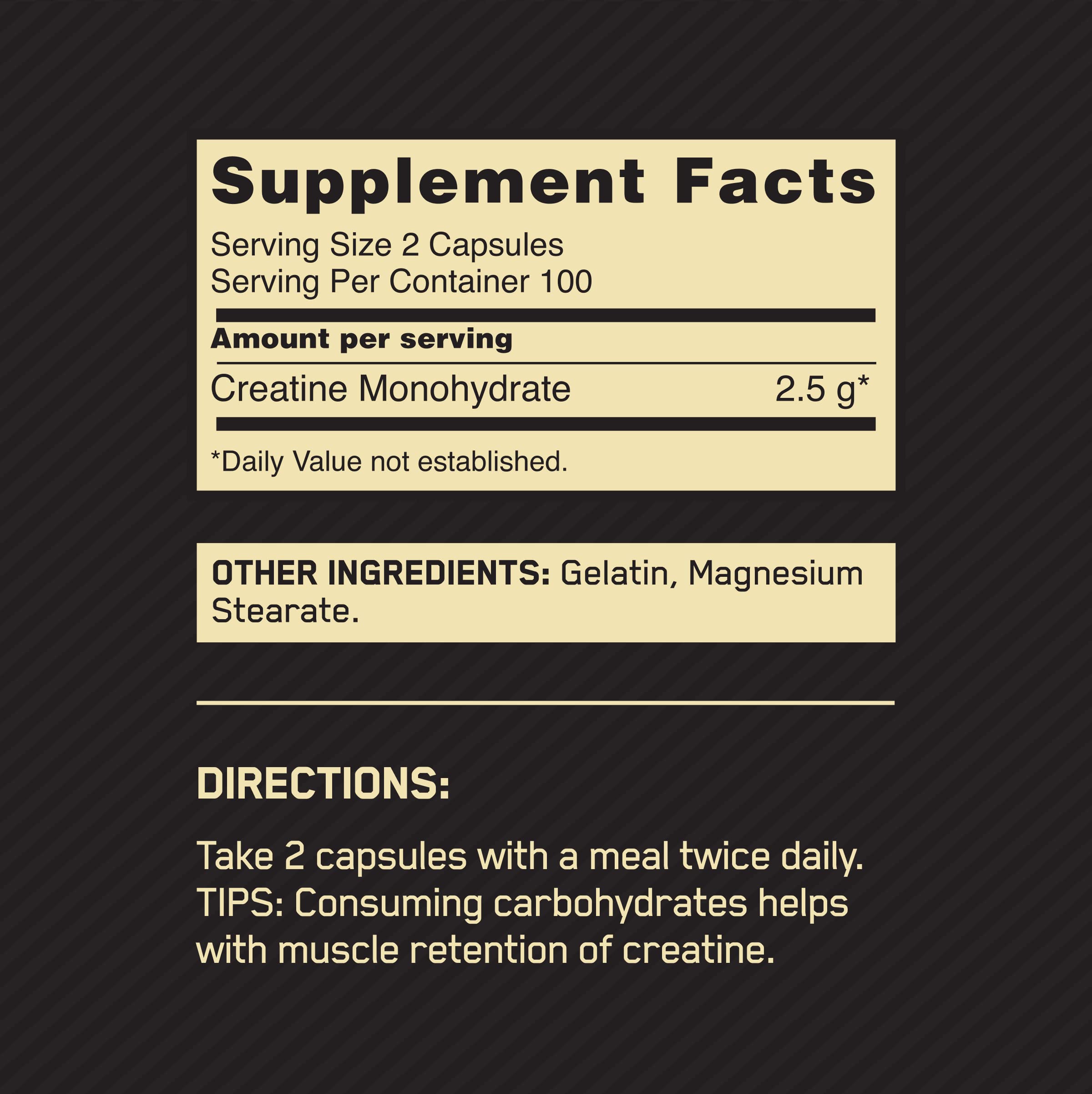 Foto 3 pulgar | Suplemento Optimum Nutrition De Creatina Micronizada De 2500 Mg - Venta Internacional.