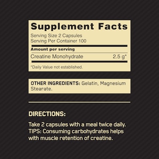 Foto 2 | Suplemento Optimum Nutrition De Creatina Micronizada De 2500 Mg - Venta Internacional.