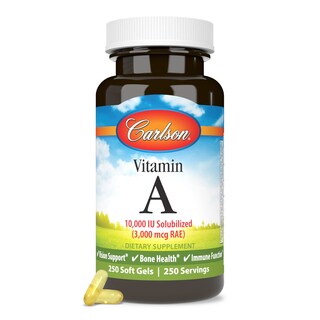 Foto 5 | Carlson Solubilizado Con Vitamina A 10.000 Ui (3000 Mcg Rae) 250 Cápsulas Blandas - Venta Internacional.