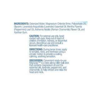 Foto 3 | Roll On Life-flo Migrazap Magnesio 7 Ml Para Dolores De Cabeza Y Cuello - Venta Internacional.