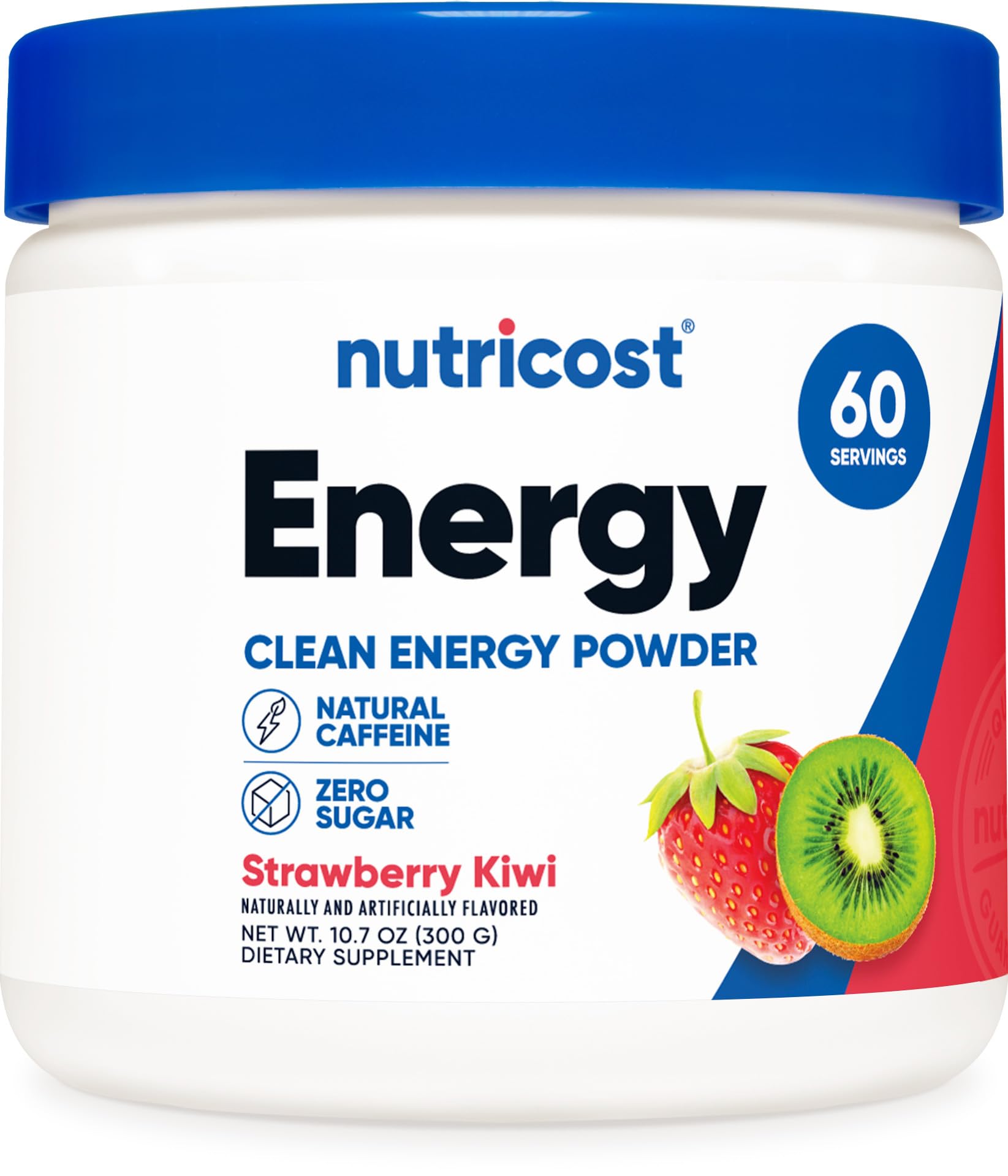 Foto 2 pulgar | Energy Powder Nutricost Energy Complex, Fresa Y Kiwi, 300 G - Venta Internacional.