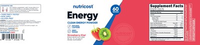 Foto 6 | Energy Powder Nutricost Energy Complex, Fresa Y Kiwi, 300 G - Venta Internacional.