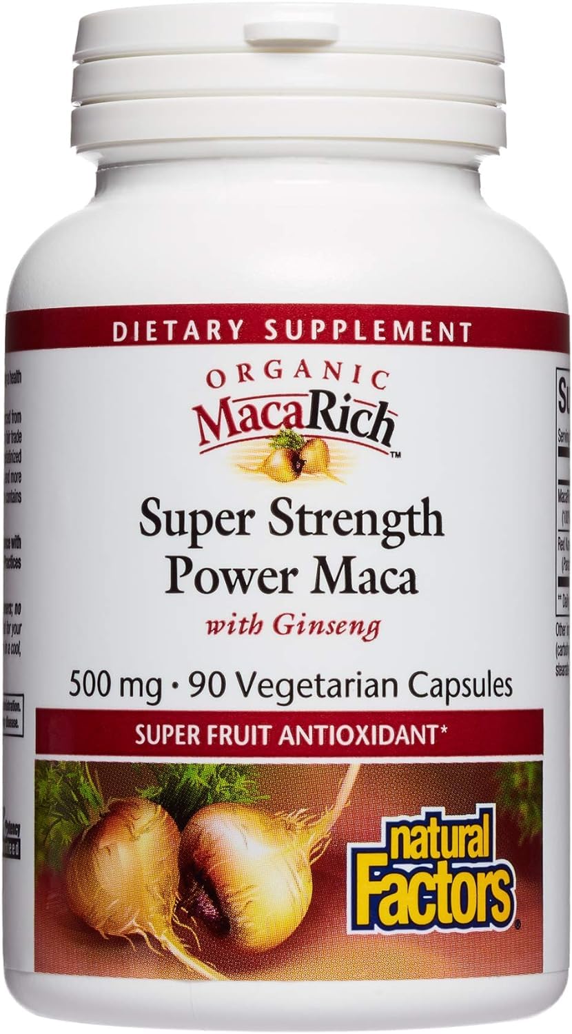 Foto 2 pulgar | Suplemento Natural Factors Macarich Power Maca 90 Cápsulas - Venta Internacional.