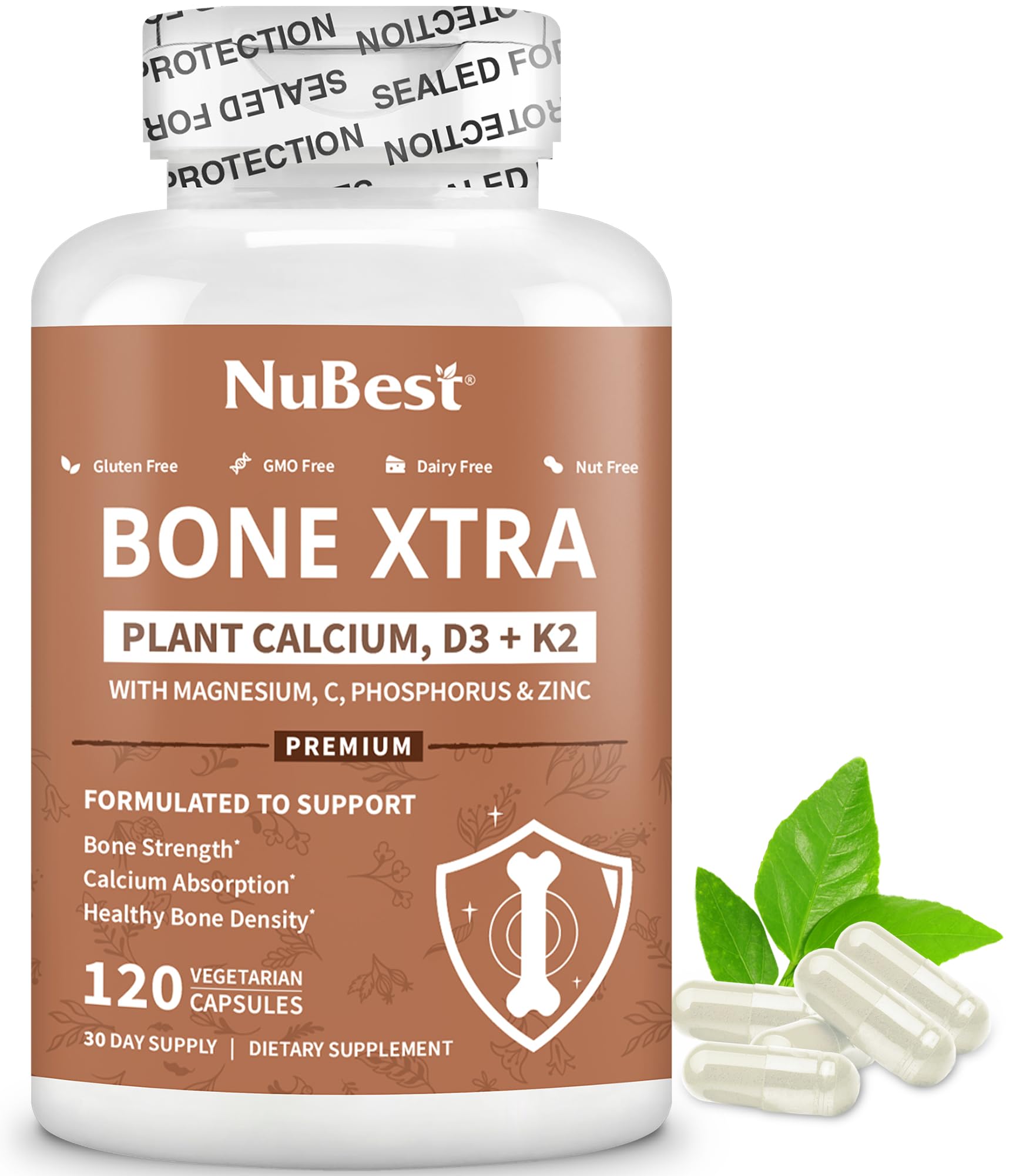 Foto 2 pulgar | Suplemento Nubest Bone Xtra Vegan Bone Strength 120 Cápsulas - Venta Internacional.