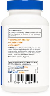 Foto 4 | Suplemento Nutricost Citrato De Magnesio 420 Mg 120 Cápsulas - Venta Internacional.
