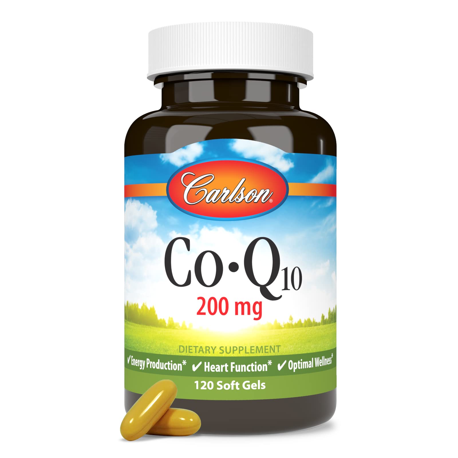 Foto 5 | Suplemento Carlson Co-q10, Coenzima Q10, 200 Mg, 120 Cápsulas Blandas - Venta Internacional.