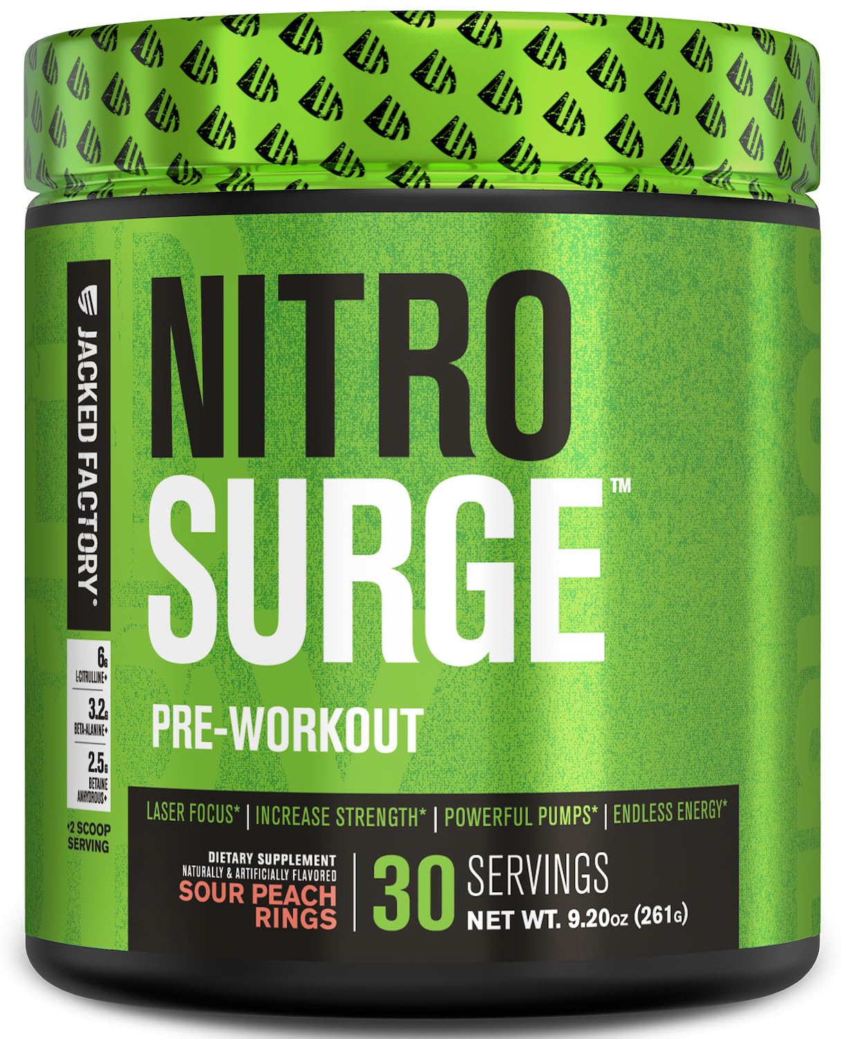 Suplemento Para Antes Del Entrenamiento Jacked Factory Nitrosurge, 30 Porciones - Venta Internacional.