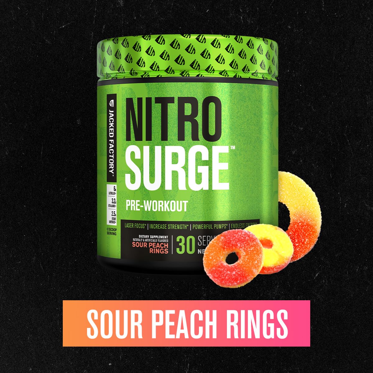 Foto 4 pulgar | Suplemento Para Antes Del Entrenamiento Jacked Factory Nitrosurge, 30 Porciones - Venta Internacional.