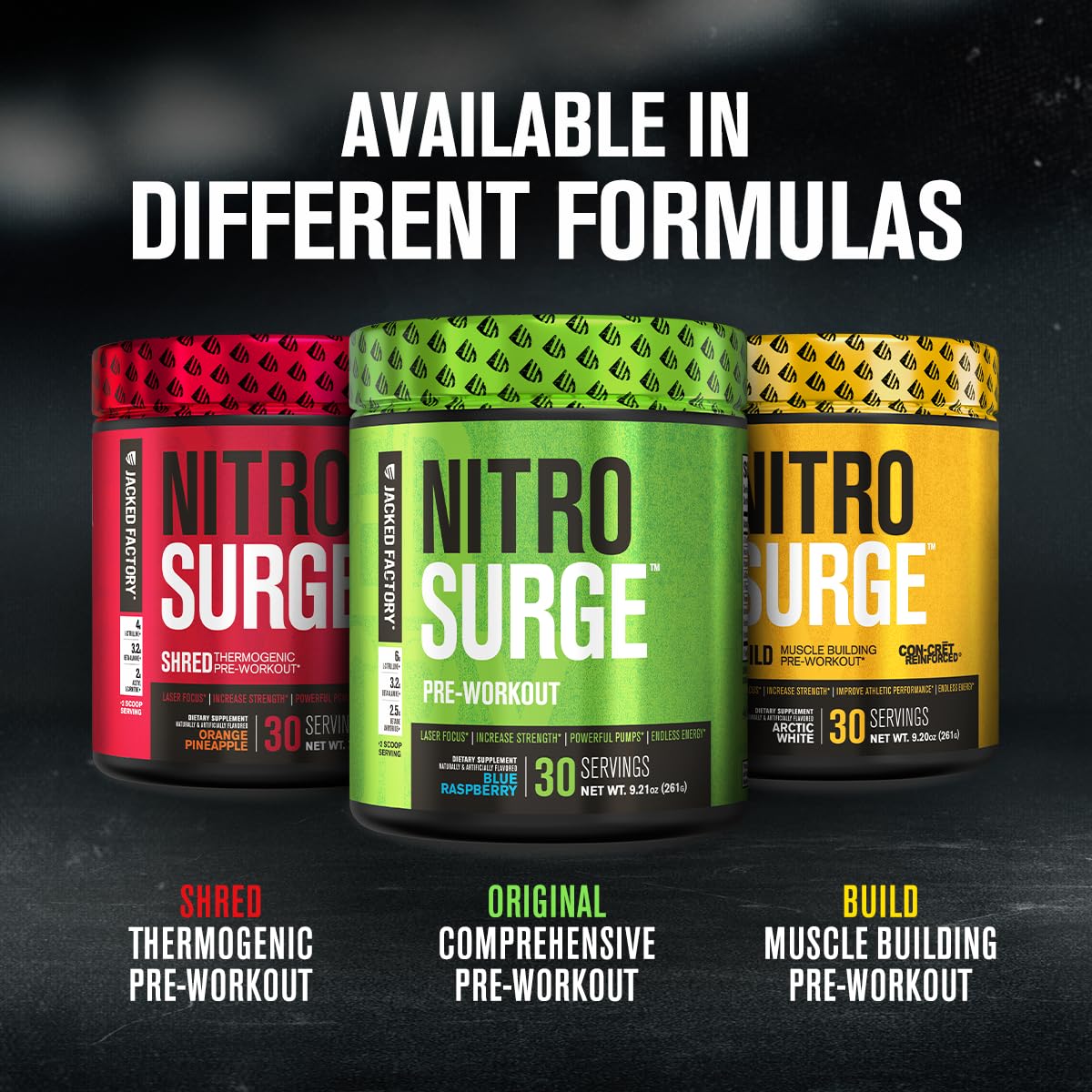 Foto 7 pulgar | Suplemento Para Antes Del Entrenamiento Jacked Factory Nitrosurge, 30 Porciones - Venta Internacional.