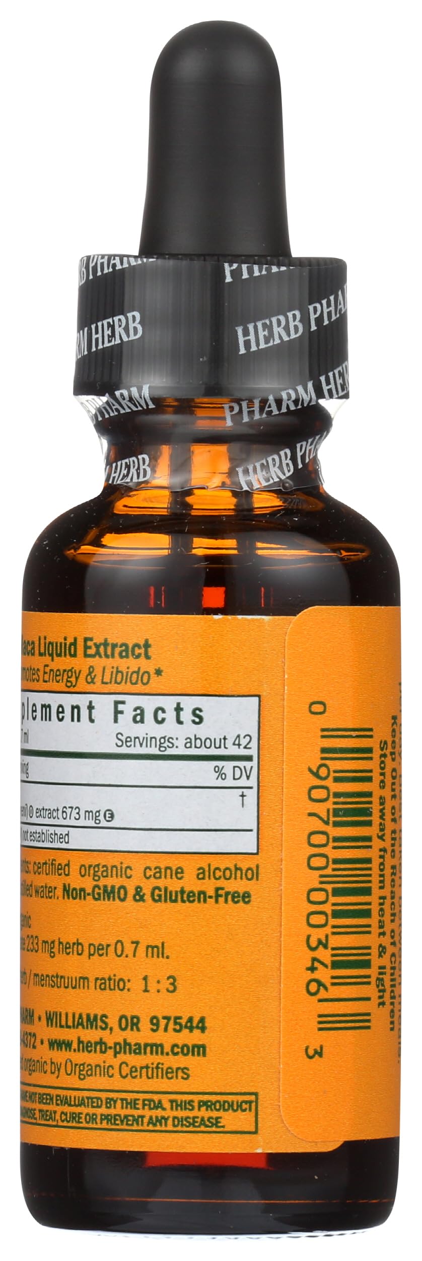 Foto 2 | Suplemento De Extracto De Maca Orgánica Herb Pharm 30 Ml - Venta Internacional.