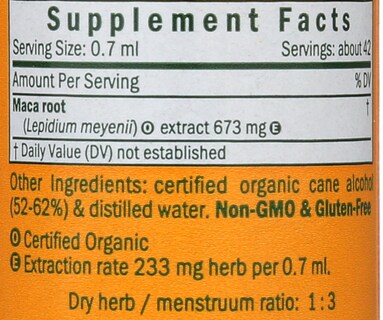 Foto 3 | Suplemento De Extracto De Maca Orgánica Herb Pharm 30 Ml - Venta Internacional.