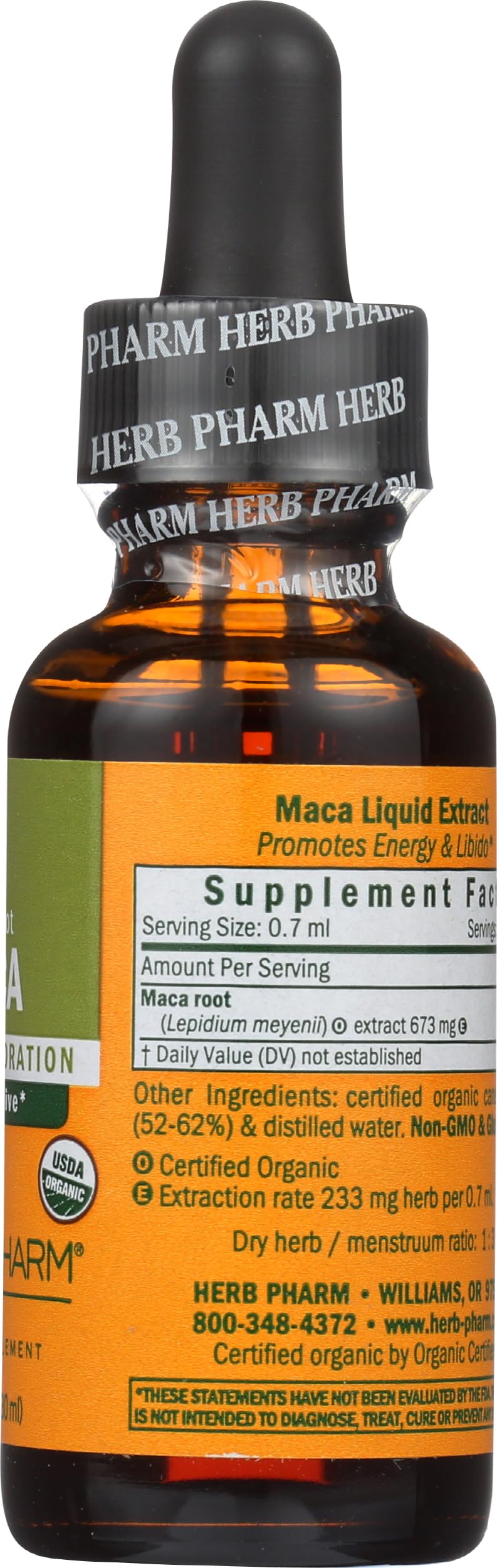 Foto 7 pulgar | Suplemento De Extracto De Maca Orgánica Herb Pharm 30 Ml - Venta Internacional.