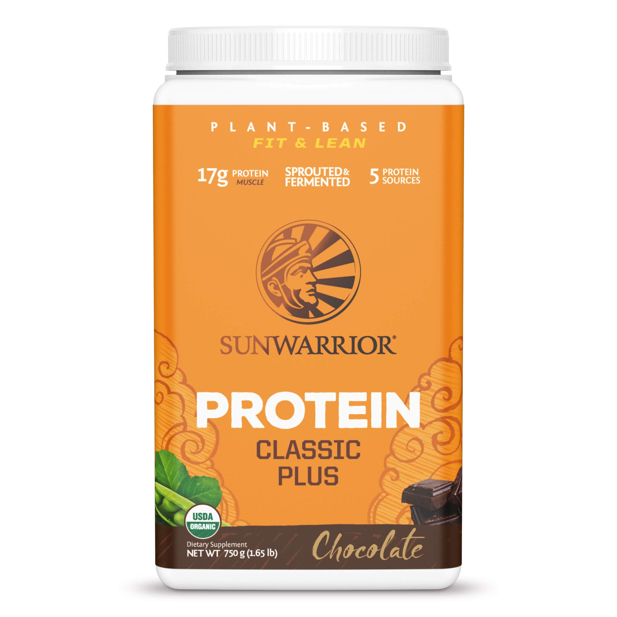 Foto 3 pulgar | Proteína En Polvo Sunwarrior Organic Classic Plus Chocolate 750g - Venta Internacional.