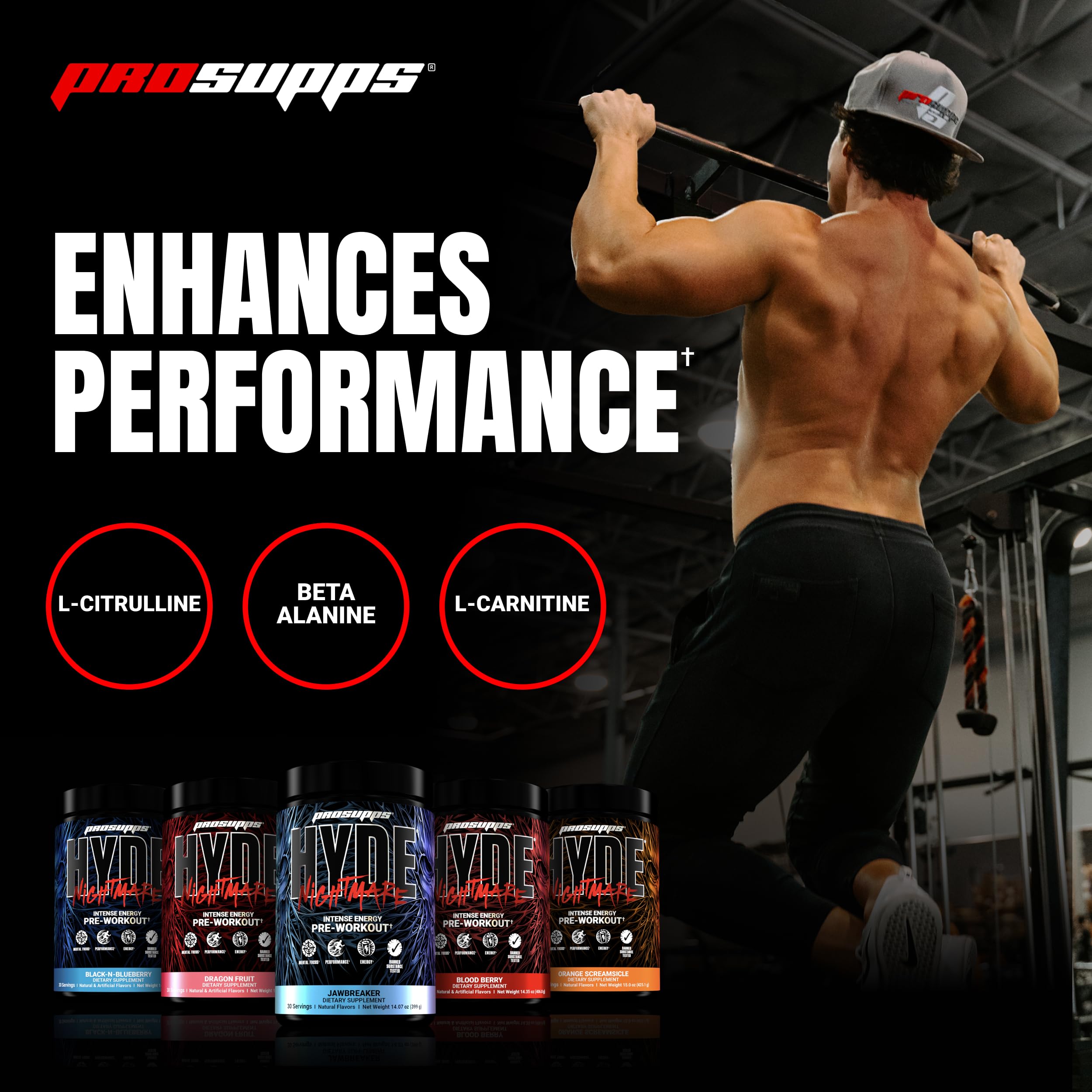 Foto 5 pulgar | Polvo Para Antes Del Entrenamiento Prosupps Mr. Hyde Nightmare Orange 30 Dosis - Venta Internacional.