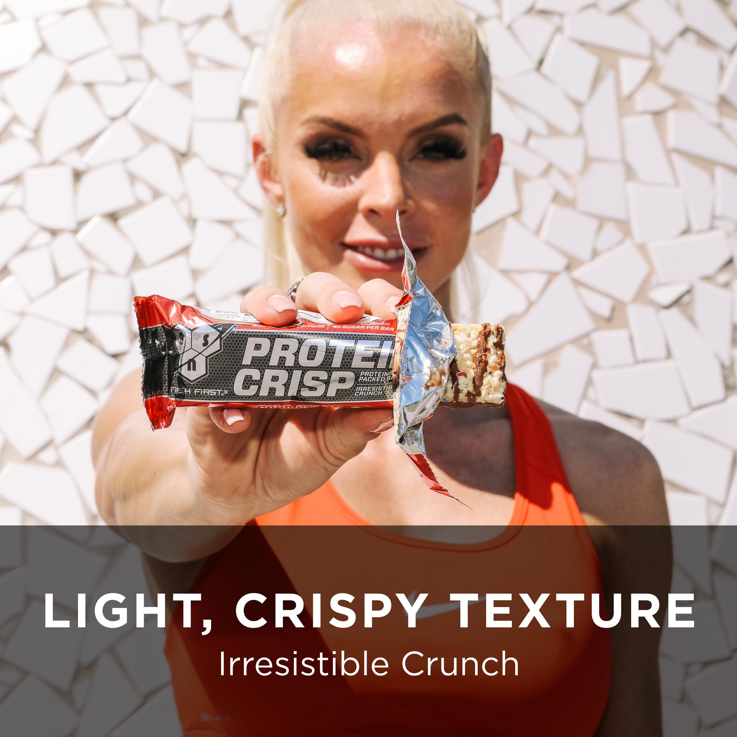 Foto 6 pulgar | Barrita Protein Snack Bar Bsn Protein Crisp, Chocolate Crujiente, 12 X 20 G - Venta Internacional.