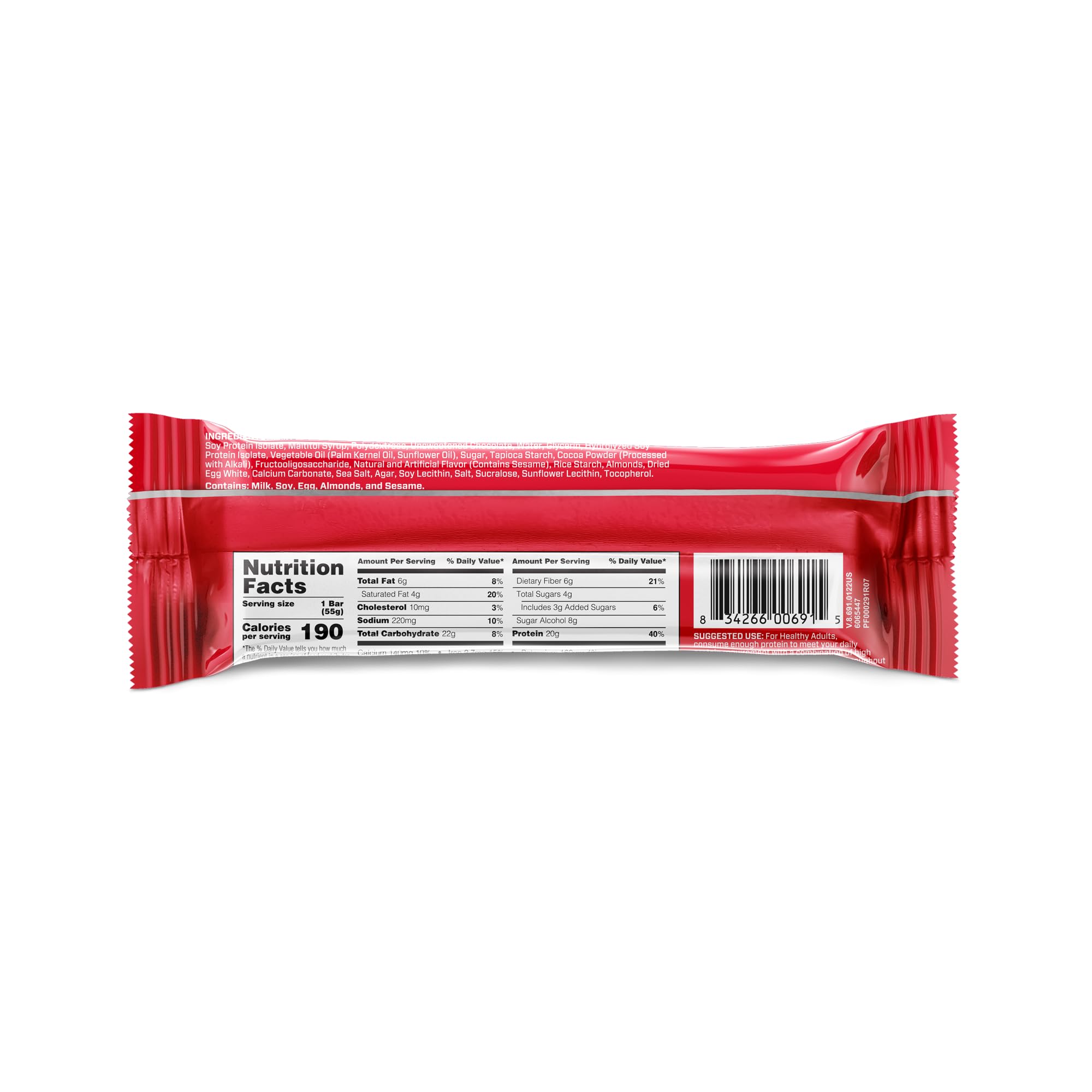 Foto 8 pulgar | Barrita Protein Snack Bar Bsn Protein Crisp, Chocolate Crujiente, 12 X 20 G - Venta Internacional.