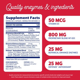 Foto 3 | Suplemento Enzymedica Stem Cell Brain Cellular Health 60 Cápsulas - Venta Internacional.