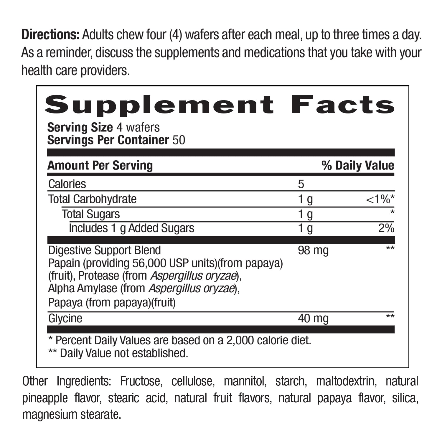 Foto 8 pulgar | Suplemento Country Life Papaya Digestive Support 200 Comprimidos - Venta Internacional.