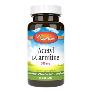 Foto 1 | Suplemento Carlson Labs Acetil L-carnitina 500 Mg 60 Cápsulas - Venta Internacional.