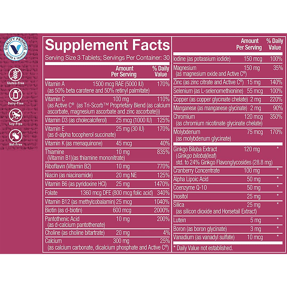 Foto 4 pulgar | Multivitamínico The Vitamin Shoppe Ultimate Woman 50+ 90 Comprimidos - Venta Internacional.