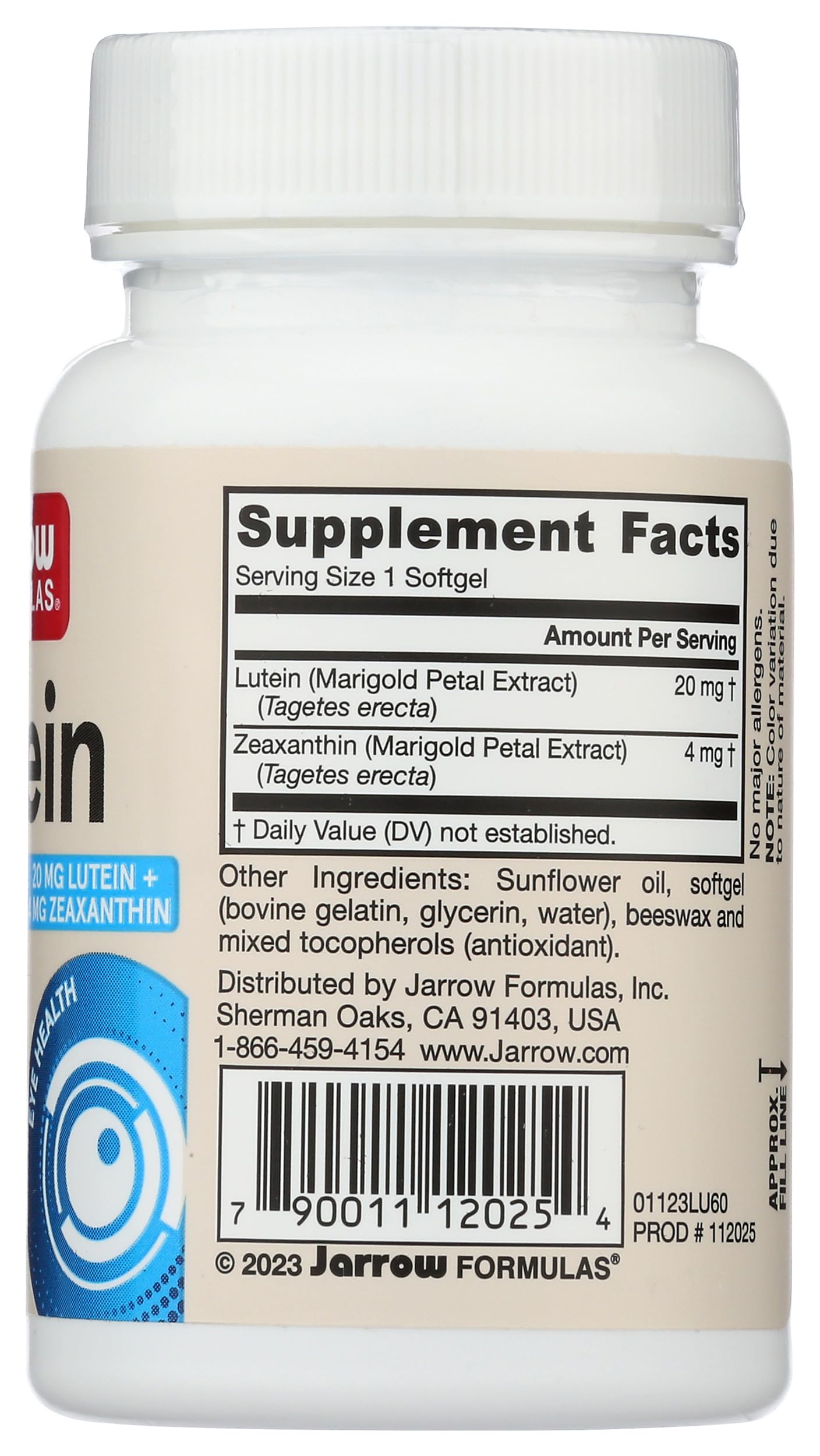 Foto 6 pulgar | Suplementos Nutricionales De Luteína Jarrow Formulas 20 Mg 60 Cápsulas Blandas - Venta Internacional.