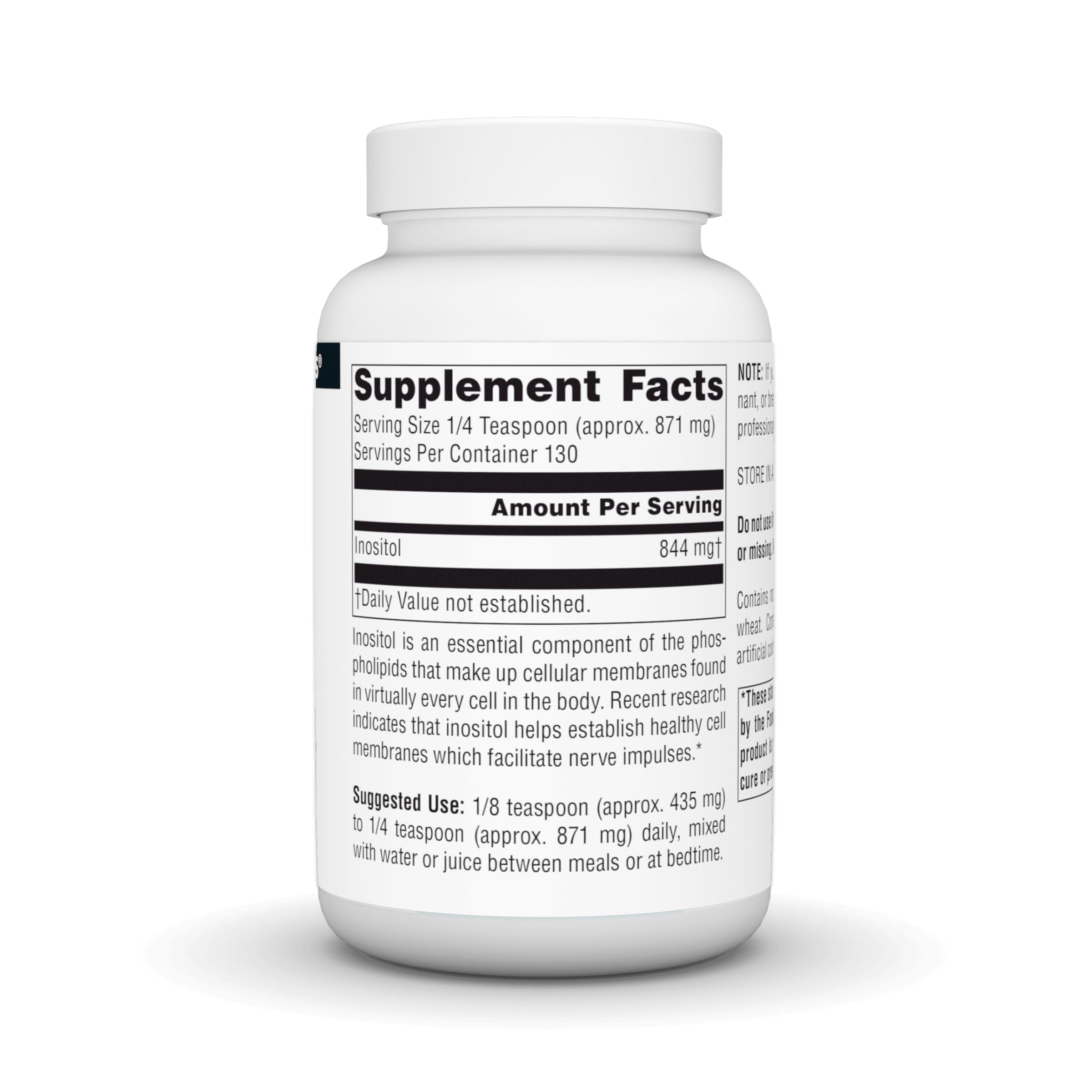 Foto 3 pulgar | Suplemento Dietético Source Naturals Pure Inositol 120 Ml - Venta Internacional.