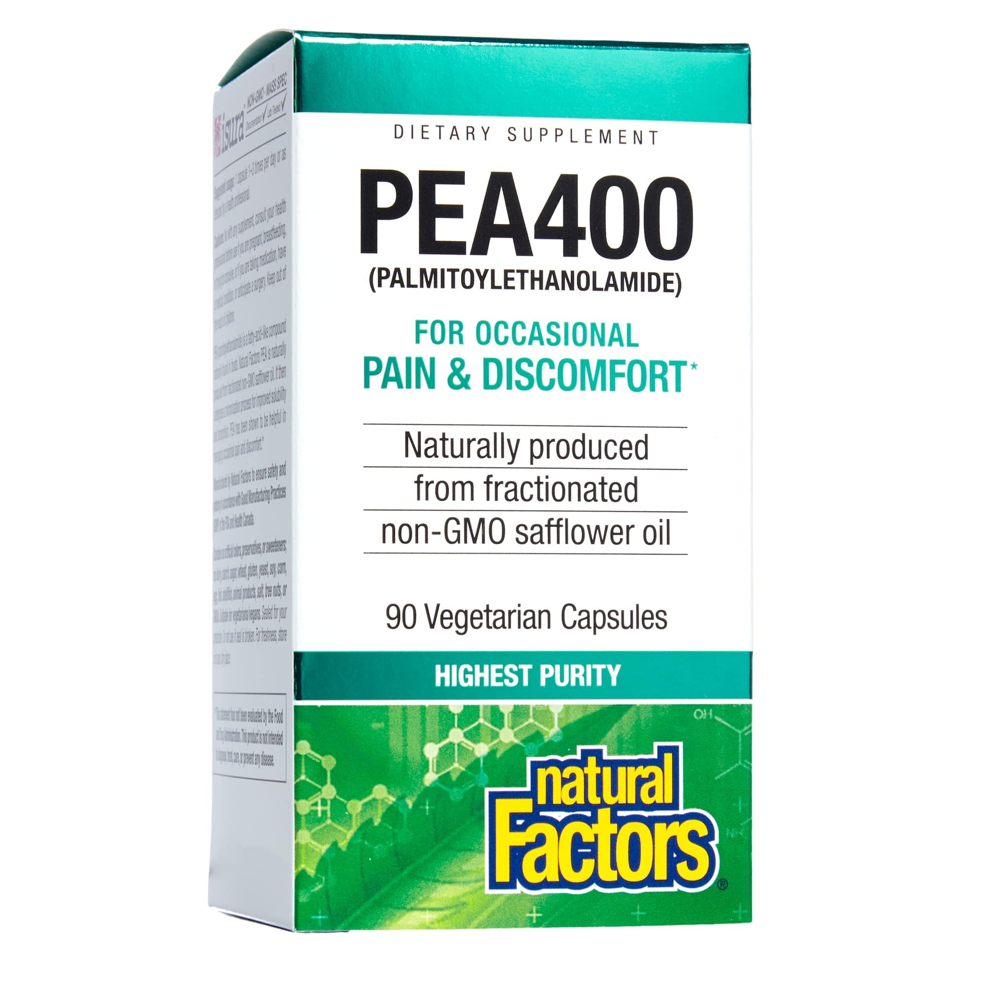 Foto 2 pulgar | Suplemento Natural Factors Pea400 Palmitoiletanolamida 90 Cápsulas - Venta Internacional.