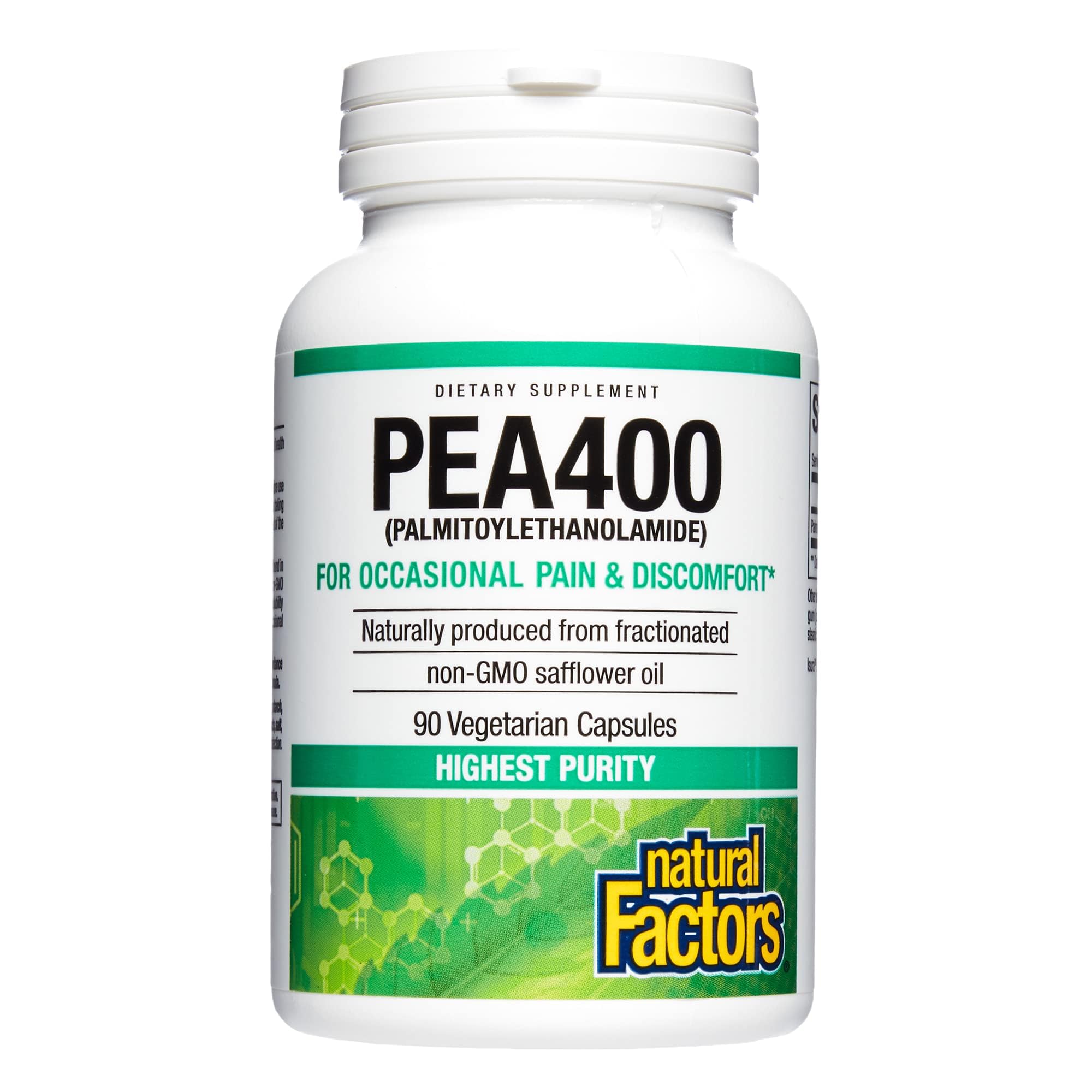 Foto 7 pulgar | Suplemento Natural Factors Pea400 Palmitoiletanolamida 90 Cápsulas - Venta Internacional.