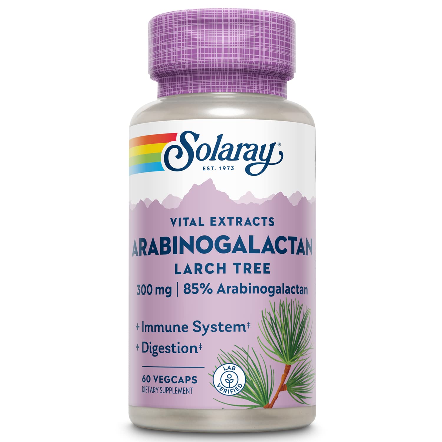 Foto 2 pulgar | Suplemento Solaray: Extracto De Árbol De Alerce Con Arabinogalactano, 300 Mg - Venta Internacional.