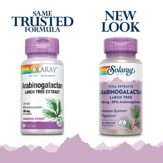 Foto 2 | Suplemento Solaray: Extracto De Árbol De Alerce Con Arabinogalactano, 300 Mg - Venta Internacional.