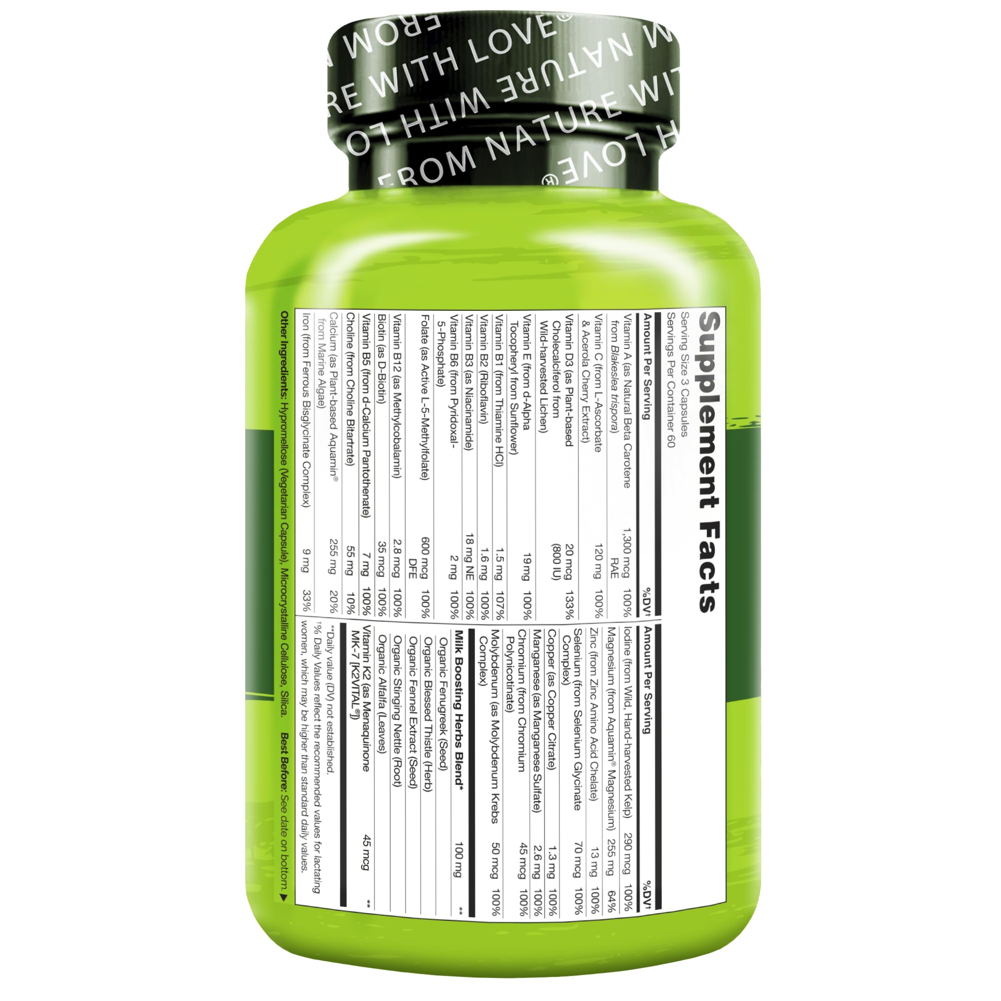 Foto 4 pulgar | Suplemento Multivitamínico Posnatal Naturelo Para Lactancia Materna 180c - Venta Internacional.