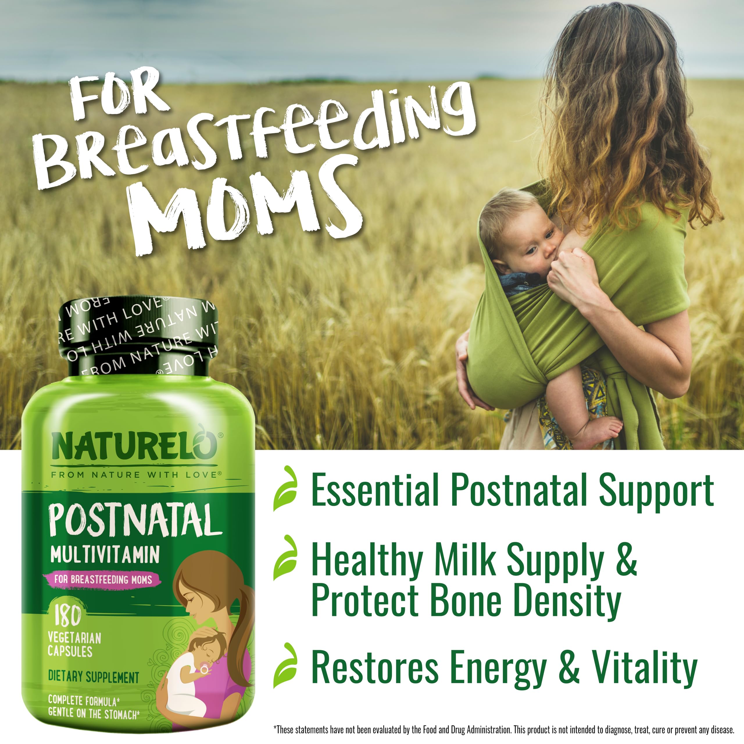 Foto 6 | Suplemento Multivitamínico Posnatal Naturelo Para Lactancia Materna 180c - Venta Internacional.
