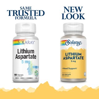 Foto 2 | Suplemento Solaray De Aspartato De Litio 5 Mg 100 Cápsulas - Venta Internacional.