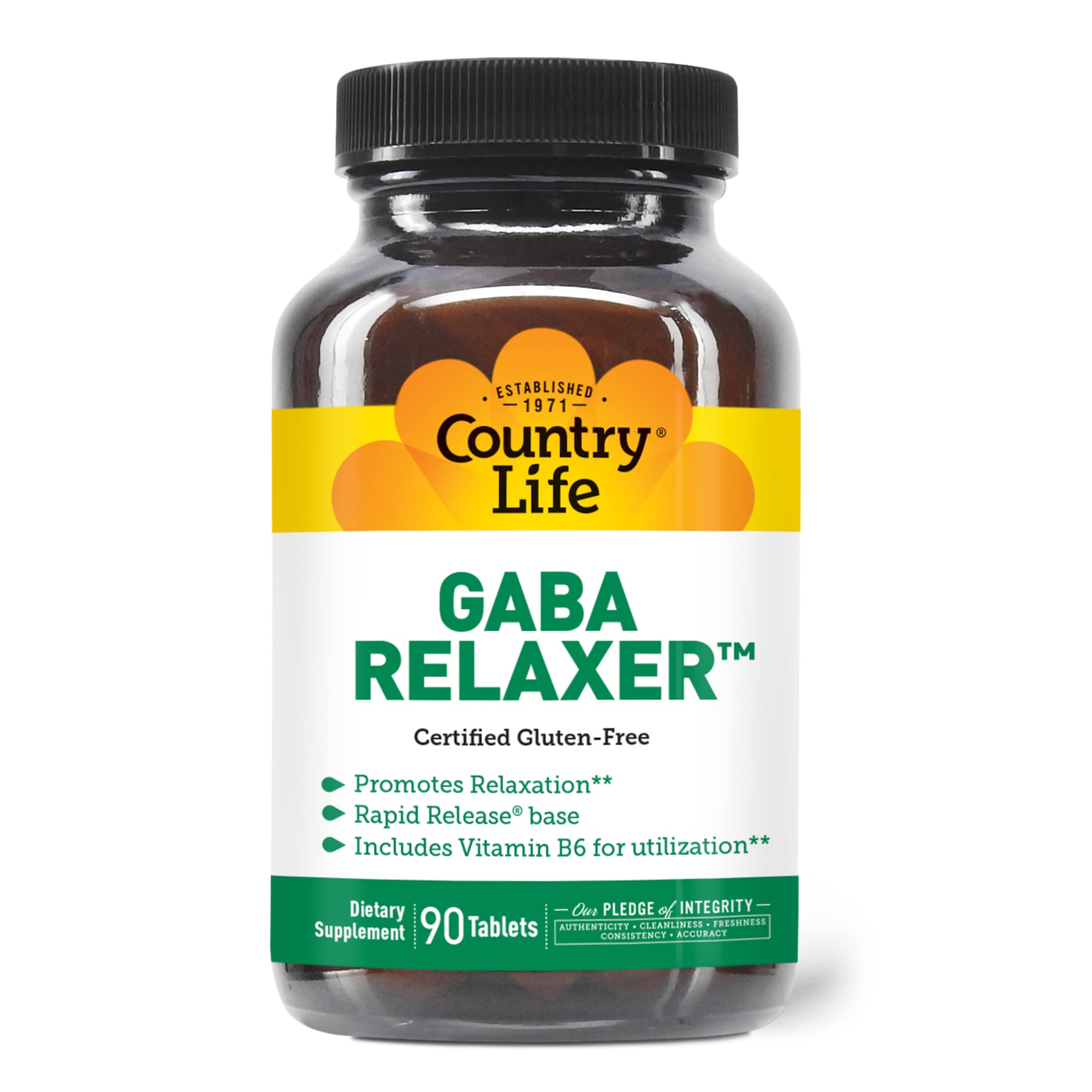 Suplemento Country Life Gaba Relaxer 90 Comprimidos - Venta Internacional.