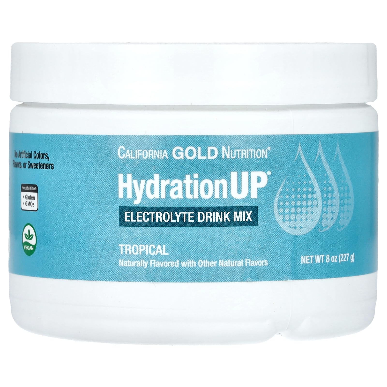 Foto 2 pulgar | Mezcla Para Bebidas California Gold Nutrition Hydrationup Tropical 227 G - Venta Internacional.