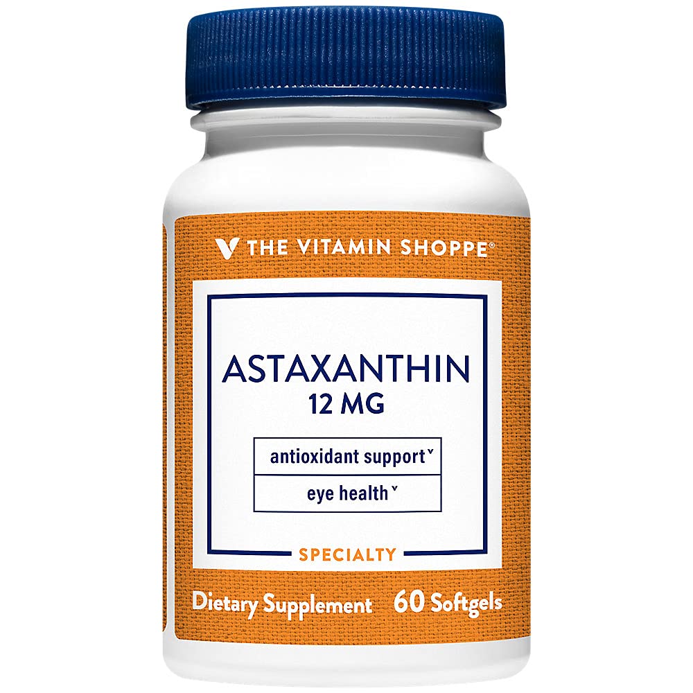 Foto 3 pulgar | Suplemento The Vitamin Shoppe De Astaxantina, 12 Mg, 60 Cápsulas Blandas - Venta Internacional.