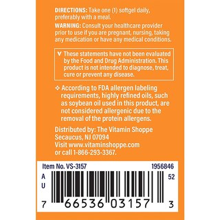 Foto 5 | Suplemento The Vitamin Shoppe De Astaxantina, 12 Mg, 60 Cápsulas Blandas - Venta Internacional.