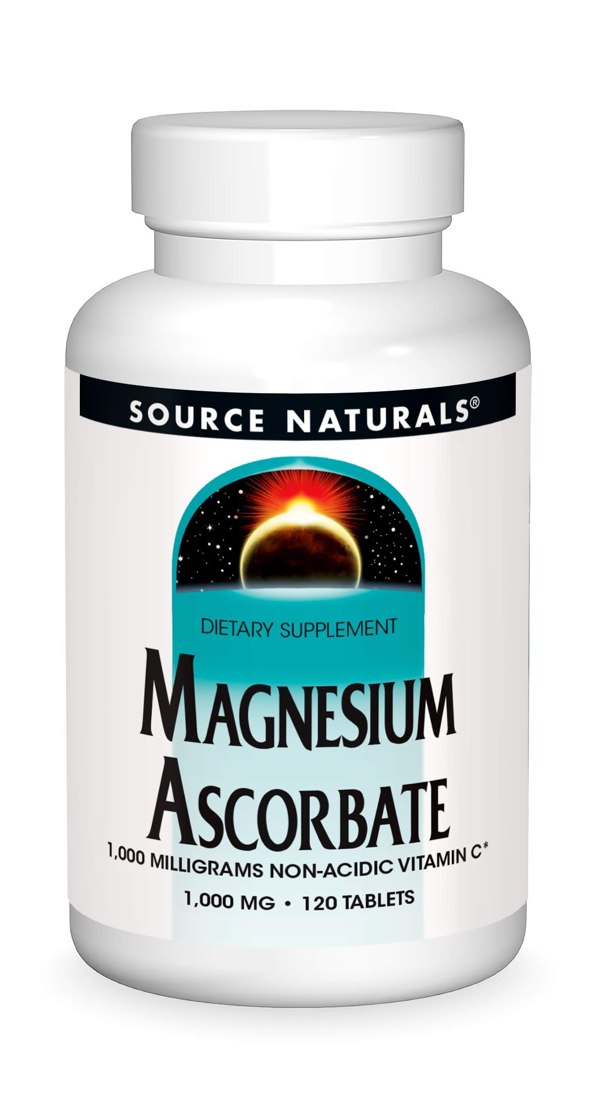 Foto 2 pulgar | Supplement Source Naturals Ascorbato De Magnesio 1000 Mg 120 Comprimidos - Venta Internacional.
