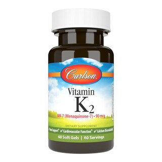 Foto 1 | Suplemento Carlson Vitamina K2 Mk-7 90 Mcg 60 Cápsulas Blandas - Venta Internacional.