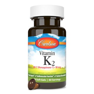 Foto 5 | Suplemento Carlson Vitamina K2 Mk-7 90 Mcg 60 Cápsulas Blandas - Venta Internacional.