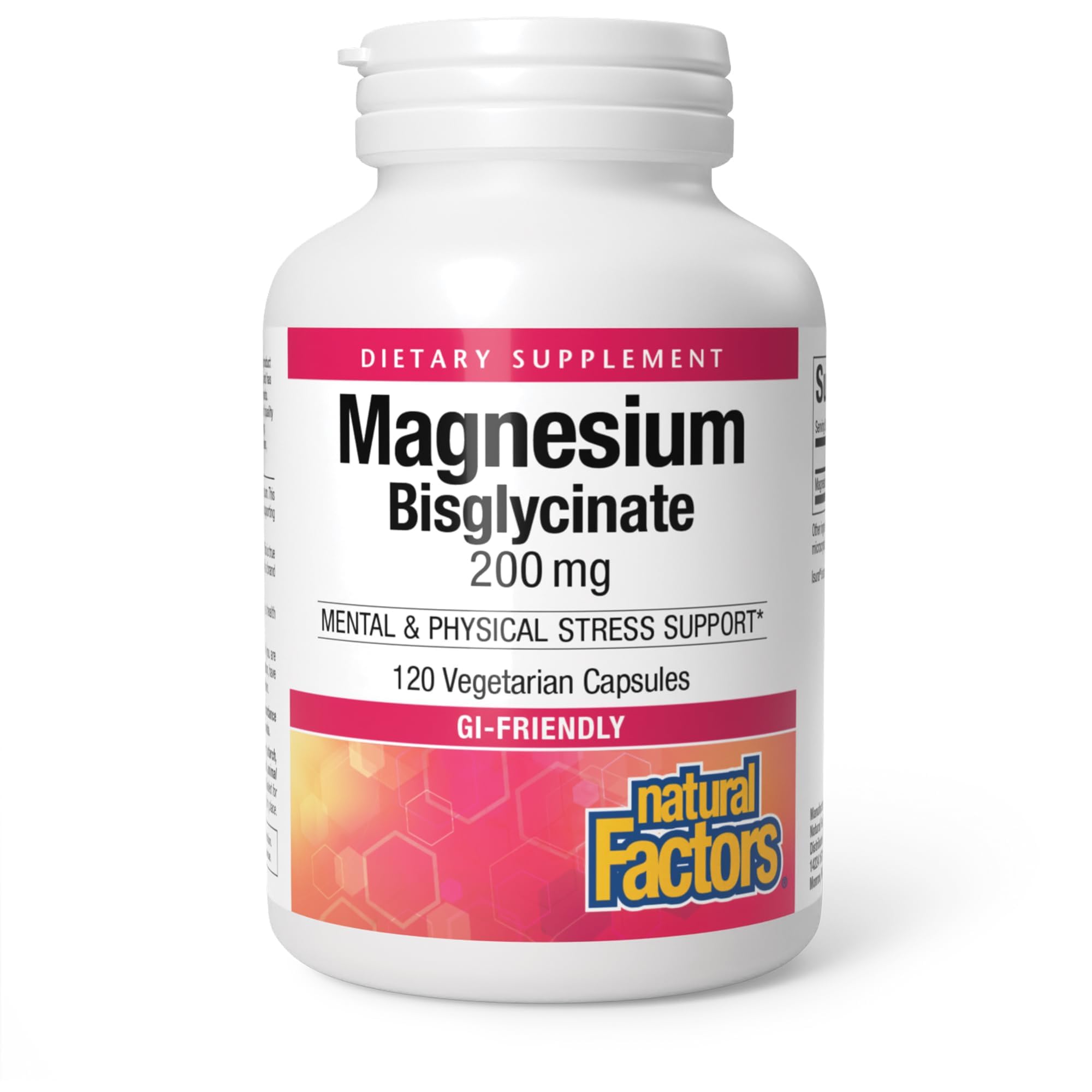 Suplemento De Bisglicinato De Magnesio De Natural Factors 200 Mg - Venta Internacional.