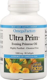 Foto 1 | Suplemento De Aceite De Onagra Ultra Prim De Natural Factors, 1000 Mg, 90 Cápsulas Blandas - Venta Internacional.