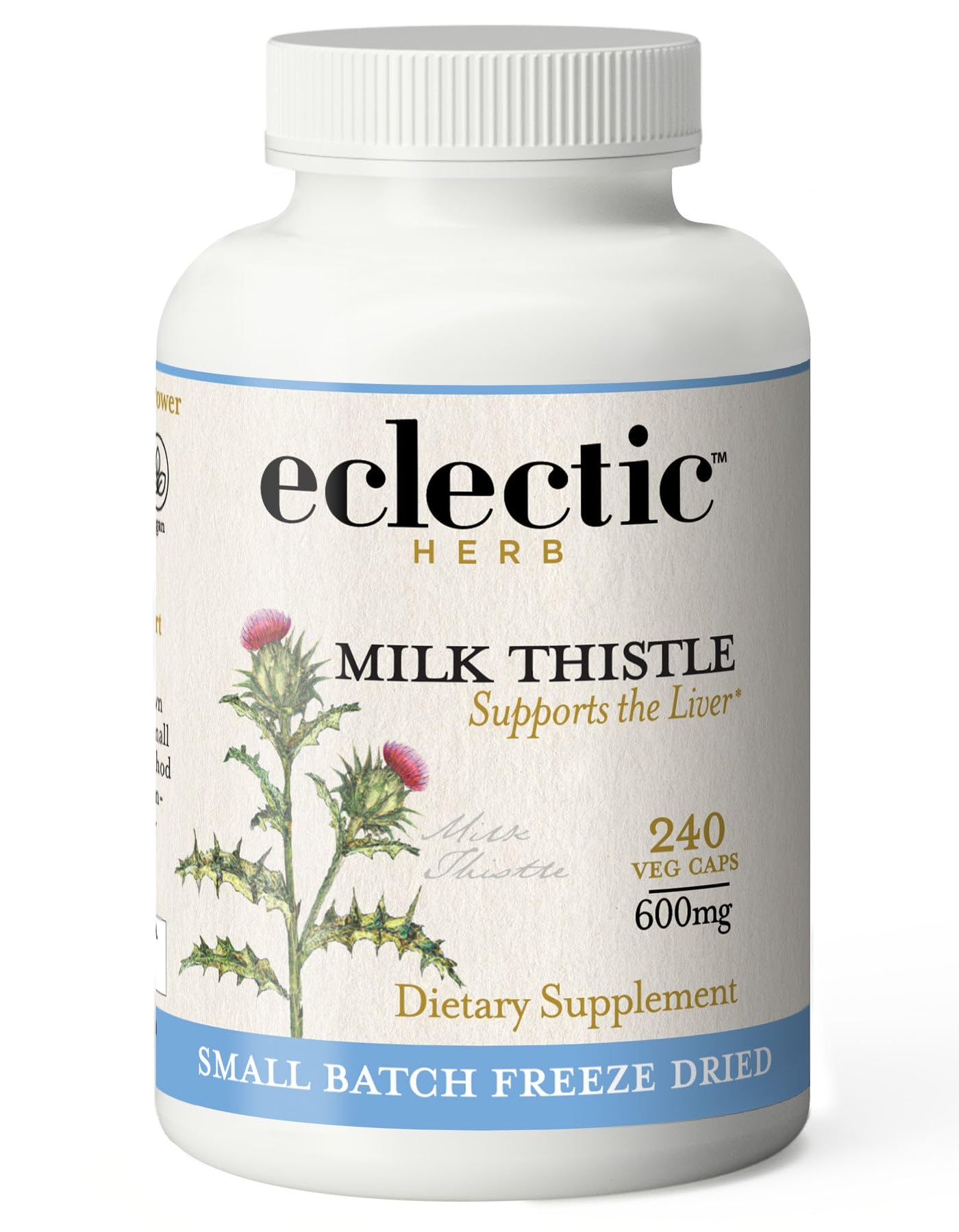 Foto 2 pulgar | Suplemento Eclectic Institute Milk Thistle 600 Mg 240 Cápsulas - Venta Internacional.
