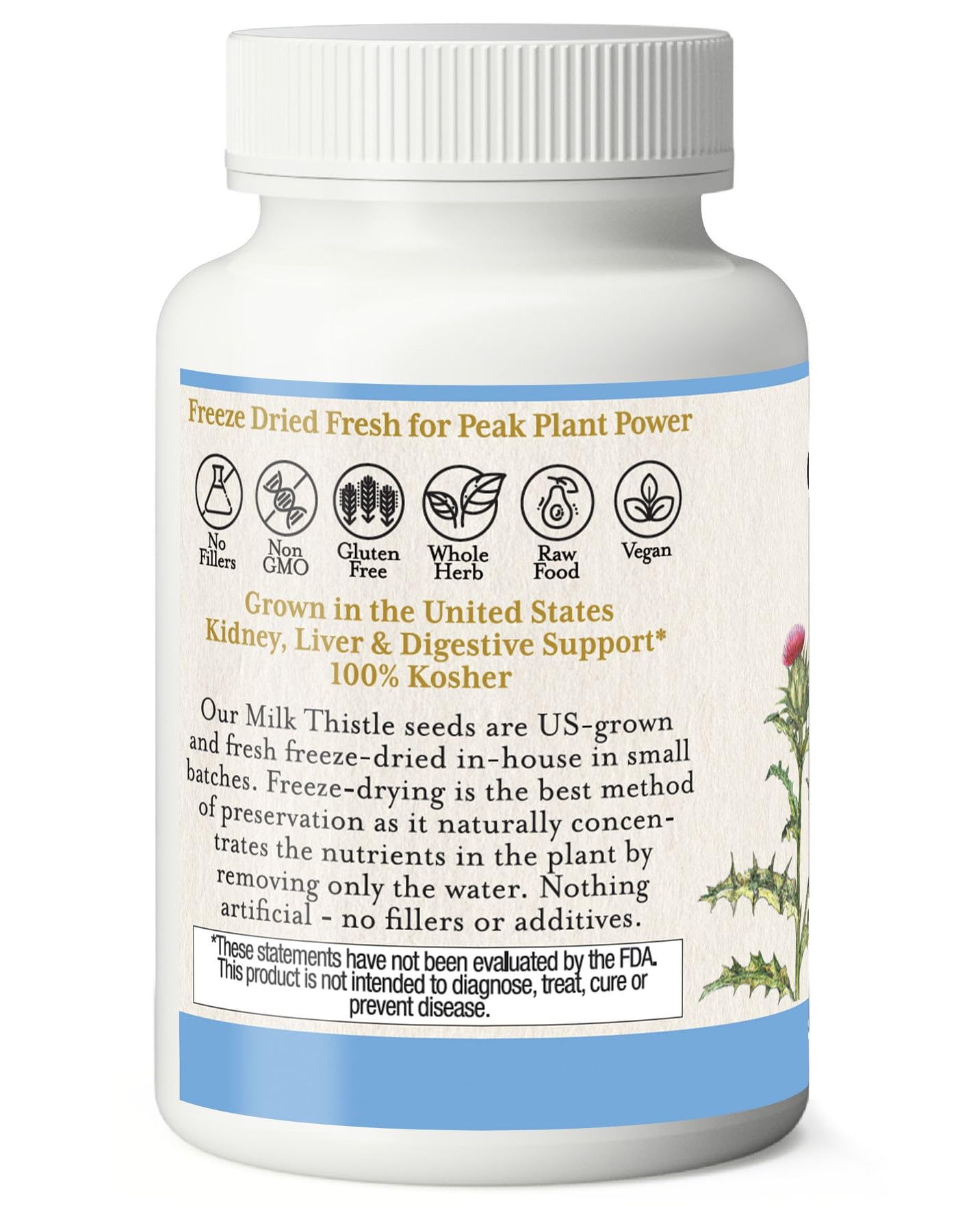 Foto 4 pulgar | Suplemento Eclectic Institute Milk Thistle 600 Mg 240 Cápsulas - Venta Internacional.